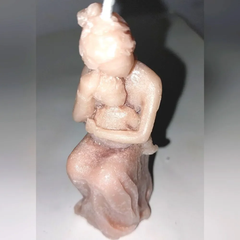 Hand crafted Limited edition mother&child candle